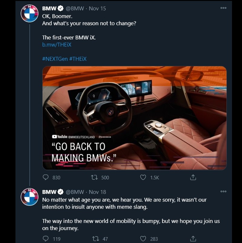 BMW xin lỗi vì thông điệp chỉ trích người dùng lạc hậu kinhtetrithuc.vn
