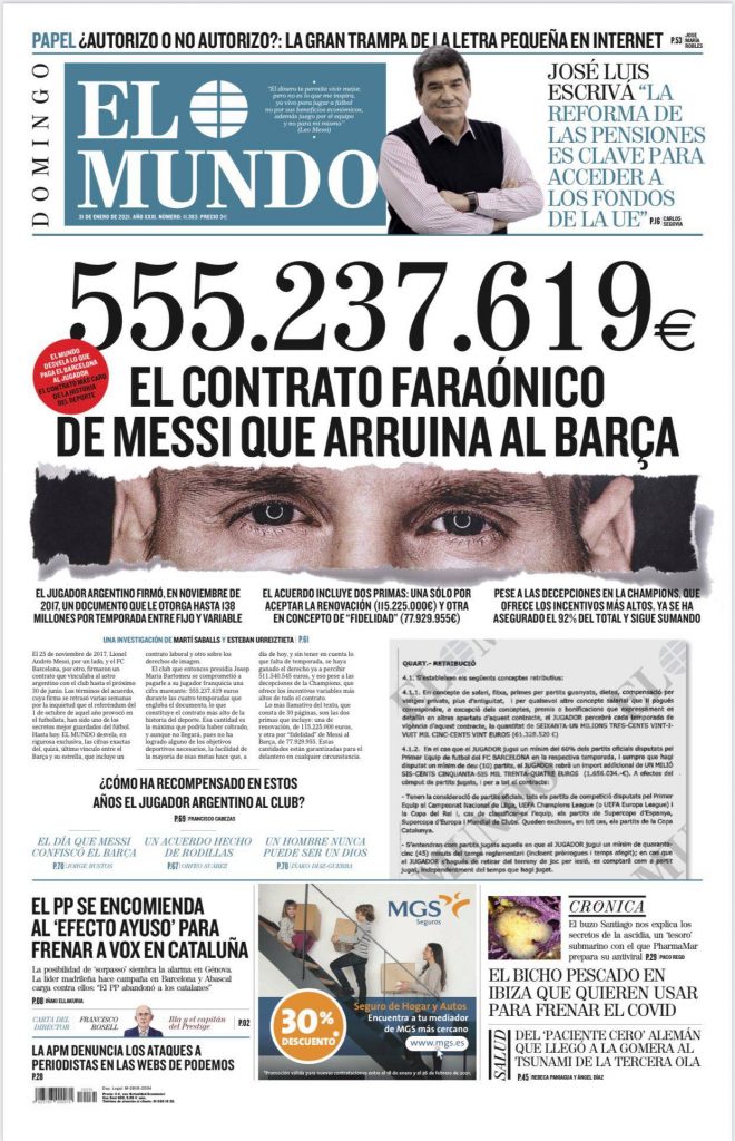 Barcelona mất nửa tỷ euro cho Lionel Messi trong 4 năm kinhtetrithuc.vn